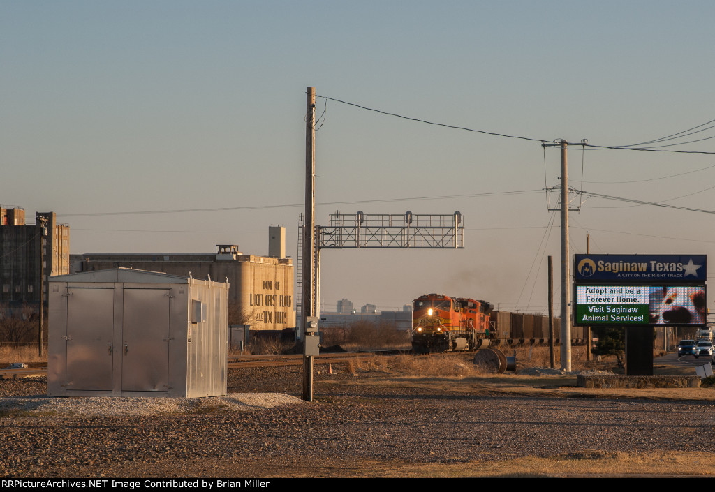 Empty coal train